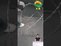 BTO-16 2.8MM COIL WIRE Hotdip gegalvaniseerd grens van Oekraïne Concertina Razor Wire