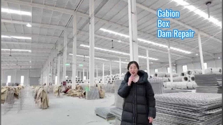 Gebruik door het leger van de Hesco Barrier Production Gabion Box voor damrestauratie Sterke keermuur