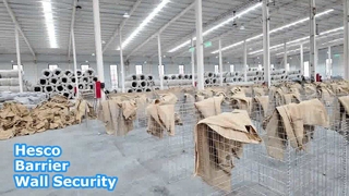 Zware gegalvaniseerde Hesco-barrièremuurbeveiligingsoplossing