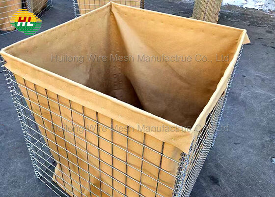 Protective Hesco Gabions Defensive Barrier Bastions Heavy Duty Barrier Bunkers Galvanized Explosion Proof Sand Walls For Flood Control Areas