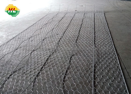 2x1x1m Gabion Box Wire Mesh , Double Twisted Gabion Wall Cage