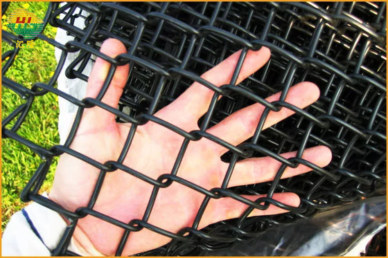 1" 4.35mm Tennis Court Chain Link Wire Fence Green Pvc Coated Or Galvanized