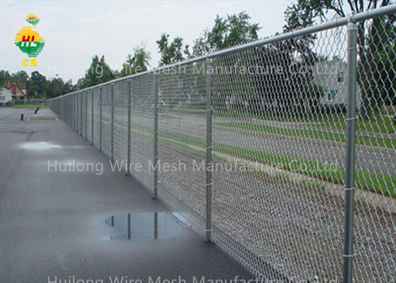 5 Ft High Link Mesh Fencing Galvanized 2-1/4" X 11-1/2 Ga 50 Ft Roll