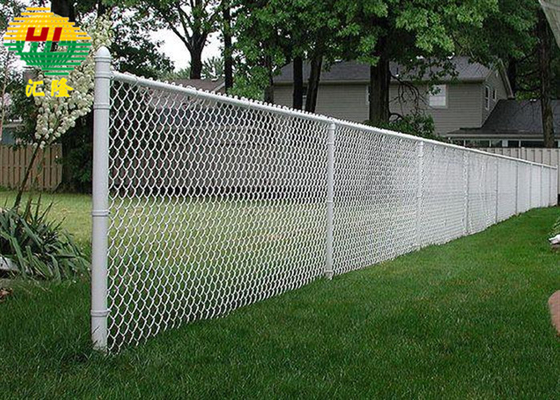 5 Ft High Link Mesh Fencing Galvanized 2-1/4" X 11-1/2 Ga 50 Ft Roll