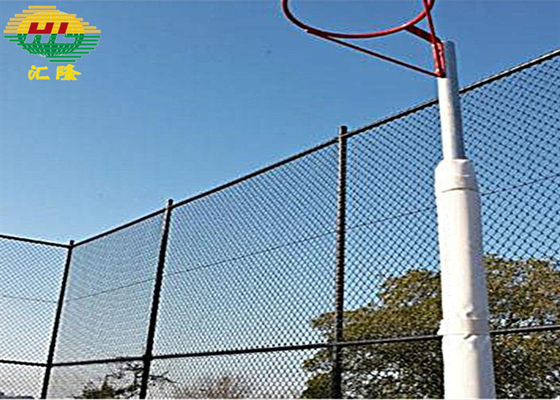 1" 4.35mm Tennis Court Chain Link Wire Fence Green Pvc Coated Or Galvanized