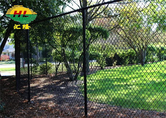 Plastic Coated Hot Dipped Galvanized Chain Link Fence Roll 50ft Black 5 Foot