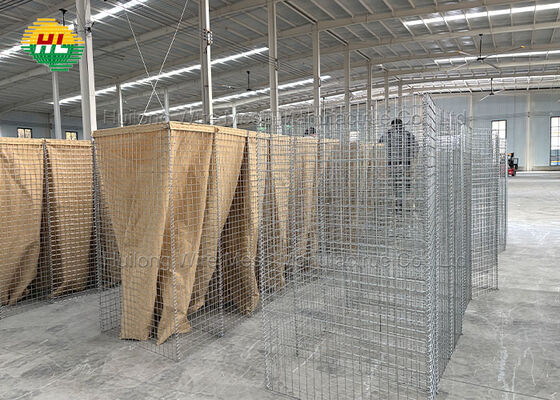 Heavy Duty Blast And Ballistic Protection Welded BastionHesco Barrier Defensive Barrier Defensive Barrier Bastion Explosion Proof Water Barriers For Gabions Defence
