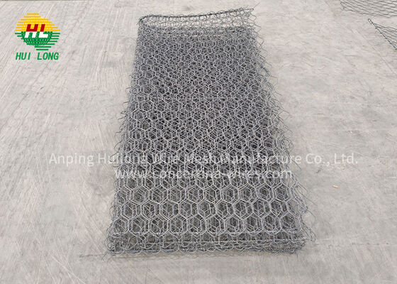 Malla de gaviones galvanizada hexagonal en stock para proyectos ingeniería muro contención taludes triple torsión 2x1x1m
