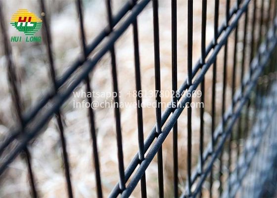 50x200mm Double Wire Mesh Fence , 1.23x2.5m Hot Dipped Galvanized Fence Panel