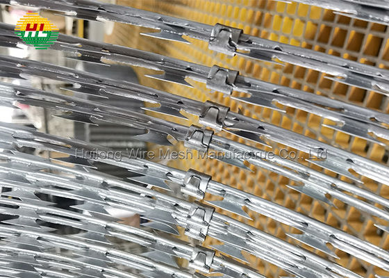 304 Stainless Steel Concertina Barbed Wire Anti Thief ASTM EN standard