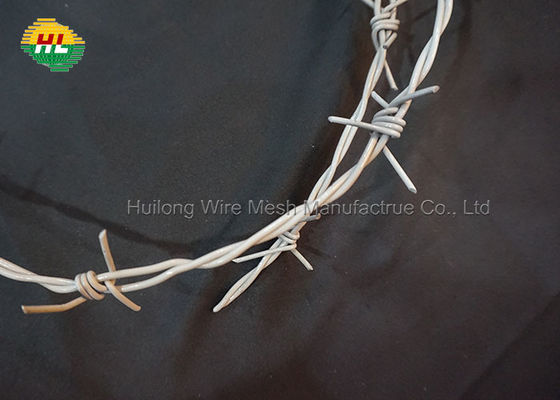 Spacing 4'' Compound Wall Barbed Wire anti rust For Protection