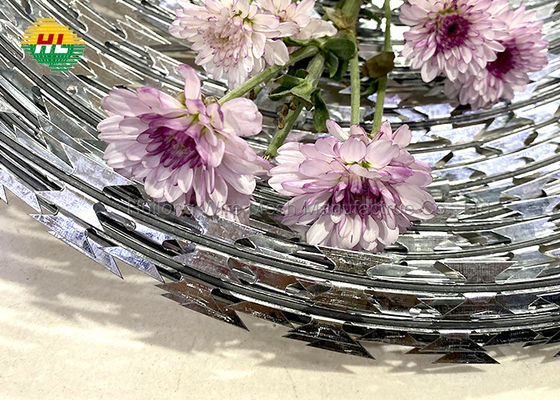 304 Stainless Steel Concertina Barbed Wire Anti Thief ASTM EN standard