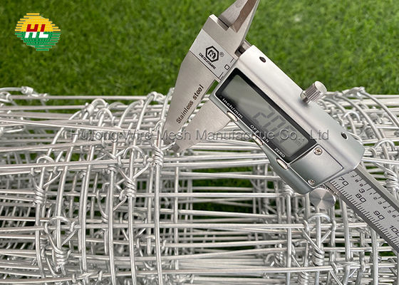 100m Heavy Zinc Coating Knotted Wire Mesh For Goat Horse Fencing