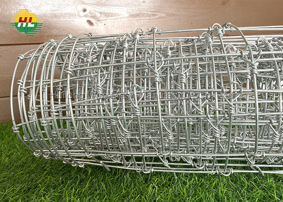 120cm Hinge Joint Mesh , 74kg Galvanized Fence Roll For Cattle Farming