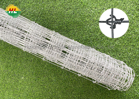 100m Heavy Zinc Coating Knotted Wire Mesh For Goat Horse Fencing