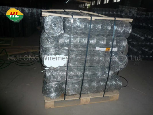 50m Deer Fencing Hinge Joint Wire Mesh , High Tensile Galvanized Steel Fence Roll