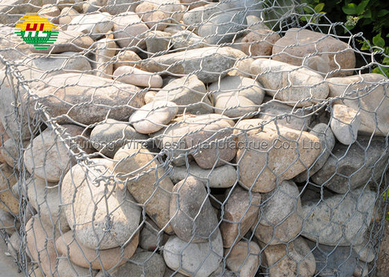 Double Twist Gabion Hexagonal Wire Mesh 3mm For Coastal Defences