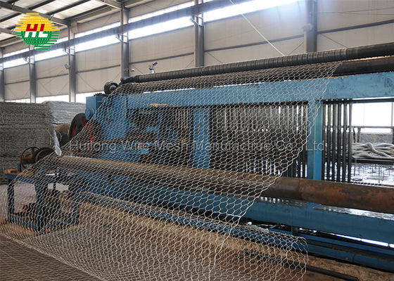 1m Gabion Box Wire Mesh , Galvanized Hexagonal Retaining Wall Cages
