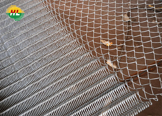 HUILONG Galvanized Chain Link Wire Fence , 13 Gauge Round Post Wire Fence