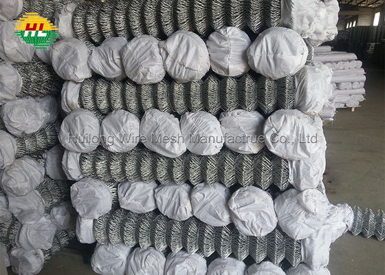 HUILONG Galvanized Chain Link Wire Fence , 13 Gauge Round Post Wire Fence