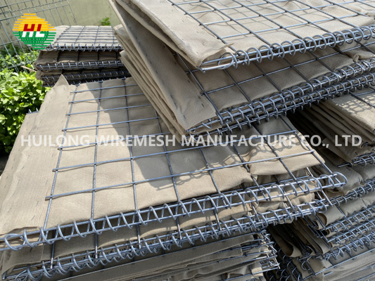 3x3 Hesco Containers Welded Bastion Heavy Duty With Geotextile Sheet