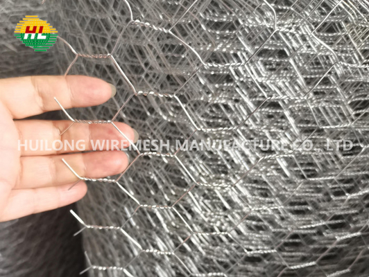 Galvanized Steel Hexagonal Wire Netting 1.2x25x0.9mm