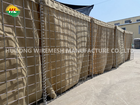 1x1x5m Hesco de Muur Mesh Size 80x80mm van de Barrièreontploffing voor Vestingwerkendefensie
