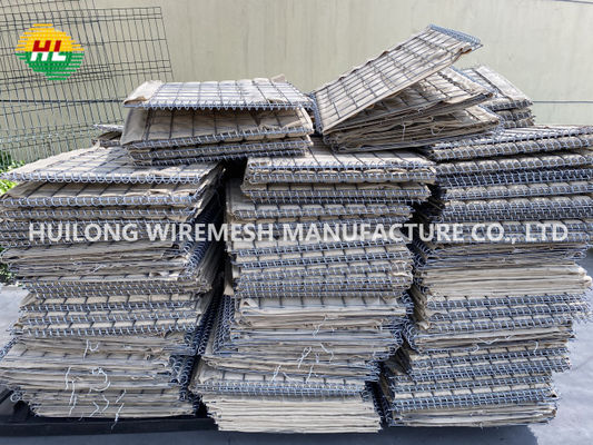 Militaire Zware Gegalvaniseerde Verdedigingsbarrières 4mm van Hesco 50x50mm Muur