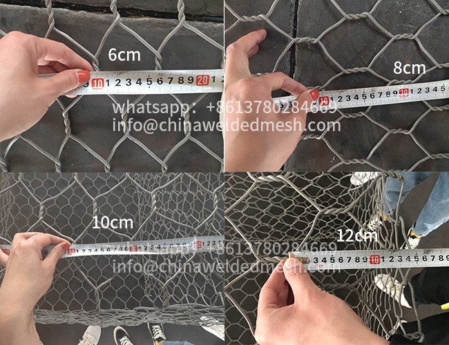 2×1×1m PVC coated gabion basket for river construction